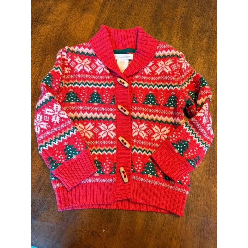 Tommy Bahama Girls Christmas Cardigan Sweater